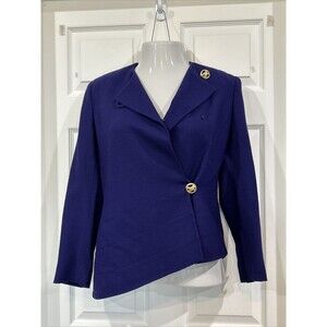 Herbert Grossman Neiman Marcus Purple Wool Blazer Suit Jacket 6 Cynthia Sobel